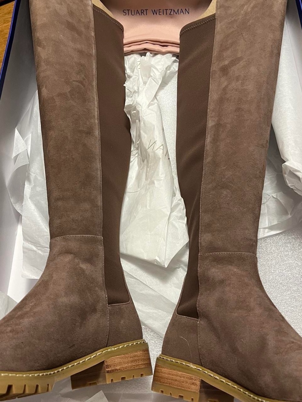 Stuart Weitzman Chocolate Brown Suede Over-the-Knee Boots